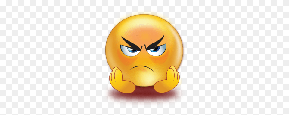 Angry Sad Rage Emoji, Clothing, Hardhat, Helmet, Face Free Png