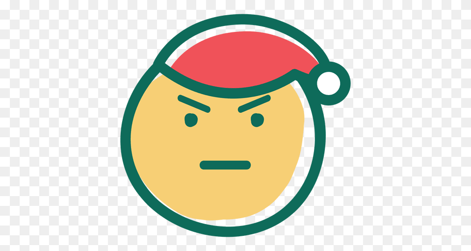 Angry Santa Claus Face Emoticon, Person, People, Produce, Food Free Png Download