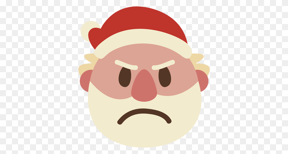 Angry Santa Claus Face Emoticon, Leisure Activities, Person, Sport, Swimming Free Png Download