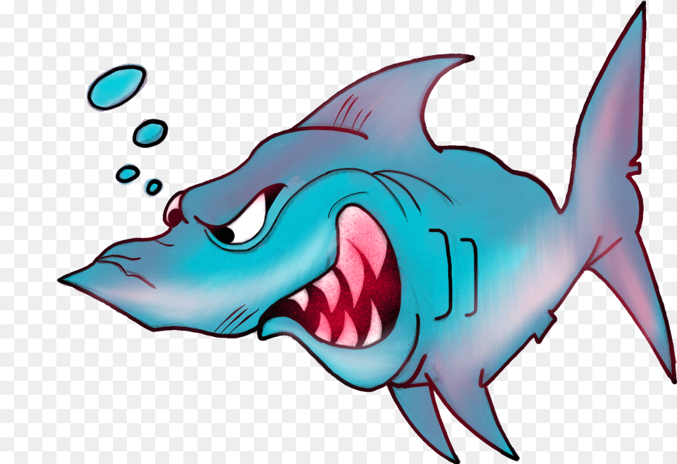 Angry Shark Working On Myself New Work Shark Project, Animal, Fish, Sea Life Free Transparent Png