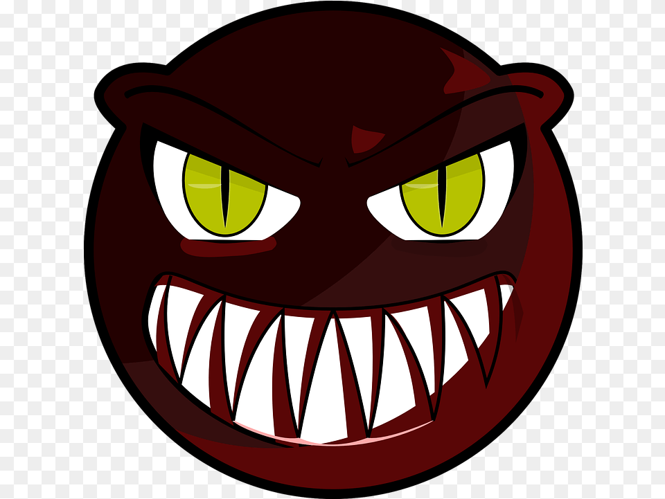 Angry Smiley Face Expression Vector Graphic On Pixabay Cartoon Scary Monster Faces Free Png