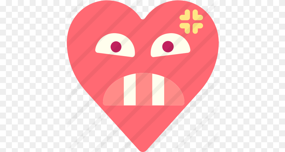 Angry Smileys Icons Illustration, Heart, Balloon Free Transparent Png