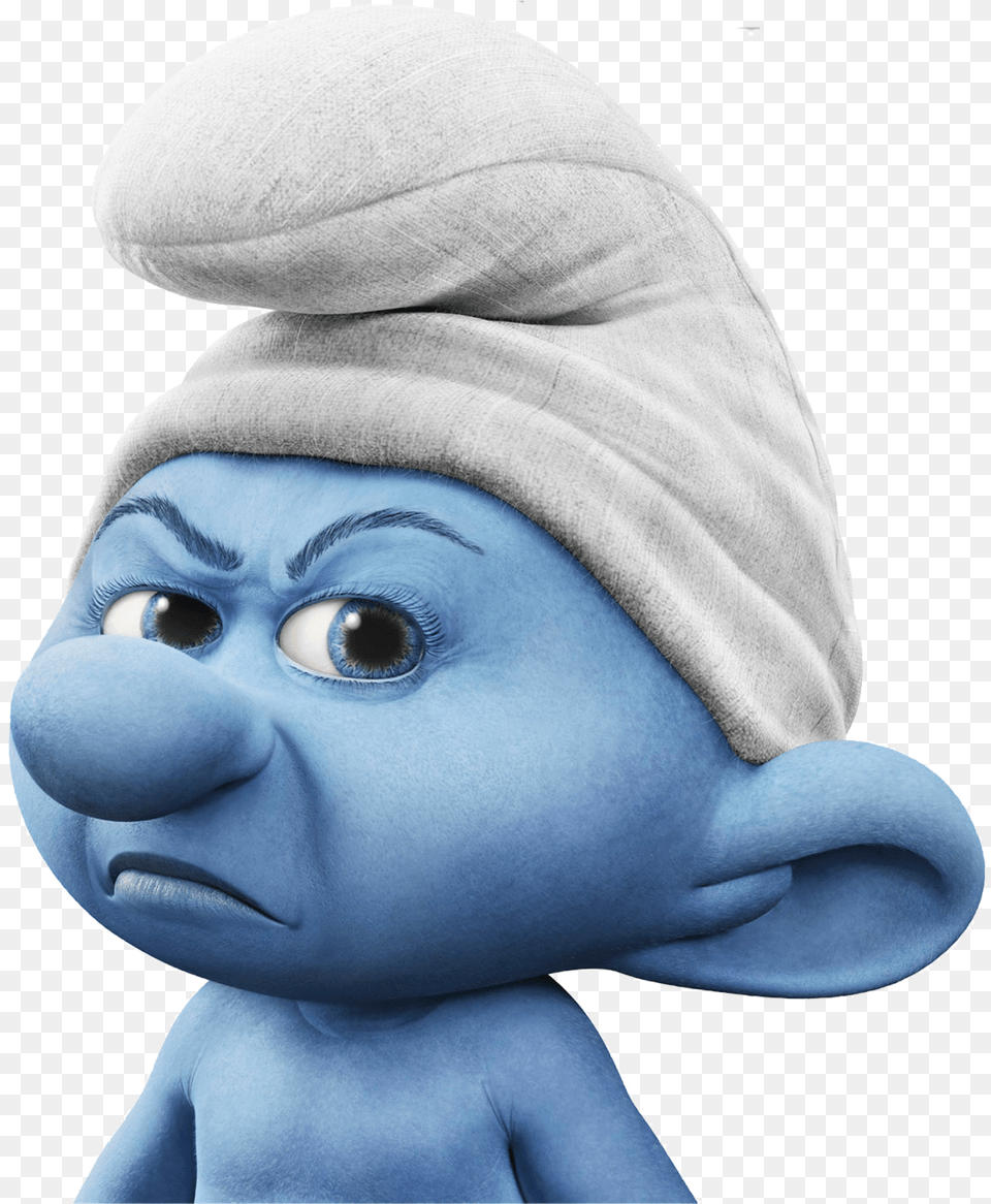 Angry Smurf Image For Angry Smurf, Clothing, Hat, Baby, Person Free Png Download