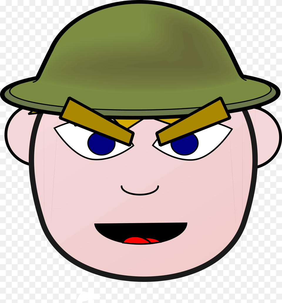 Angry Soldier Cliparts, Clothing, Hardhat, Helmet, Baby Free Png Download