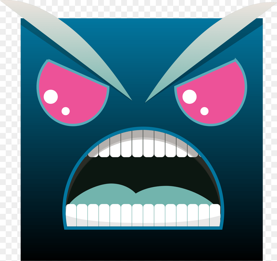 Angry Square Clip Arts Angry Square, Body Part, Mouth, Person, Teeth Free Png
