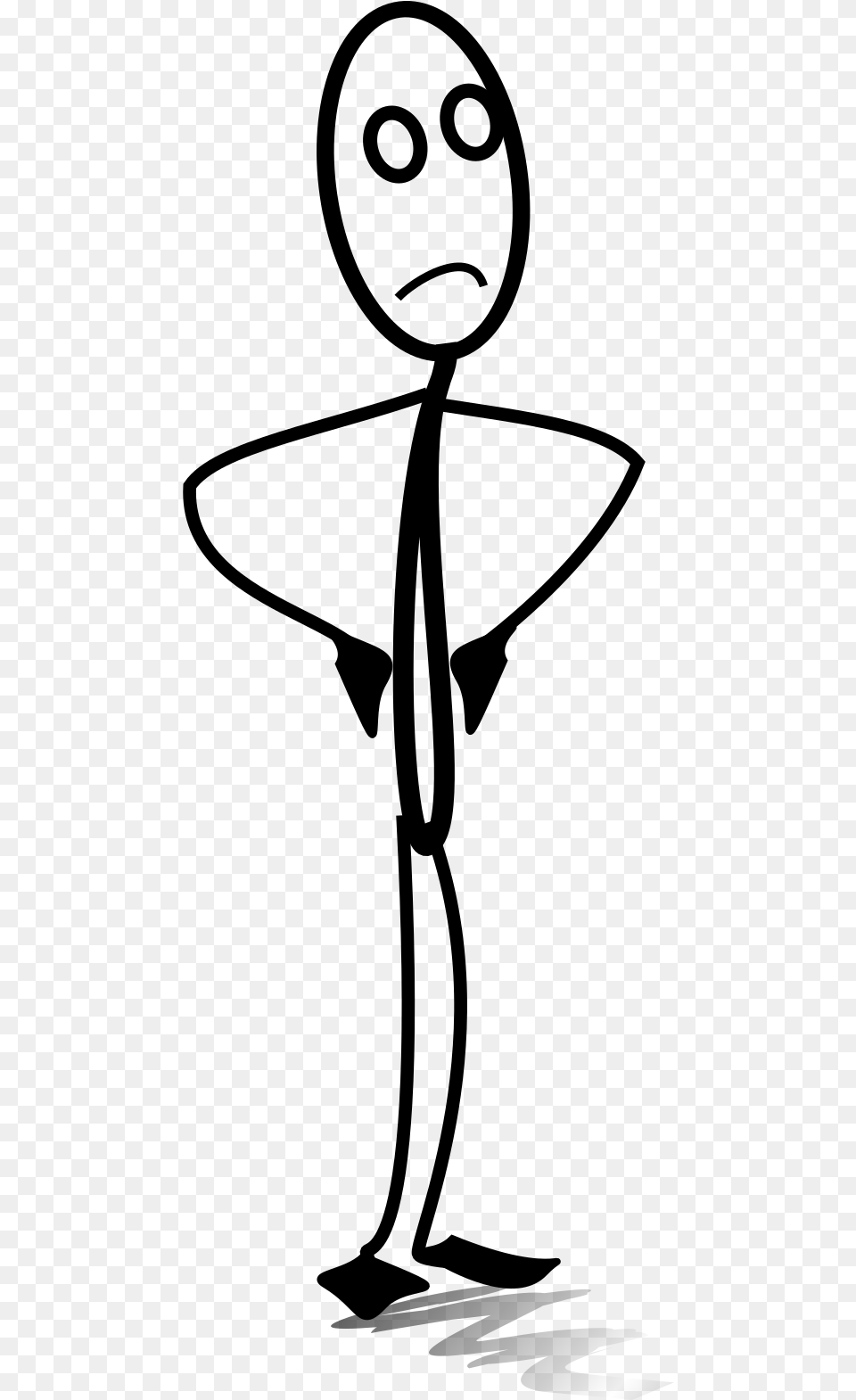 Angry Stickman Svg Clip Arts Stick Figure Sad, Gray Free Png Download