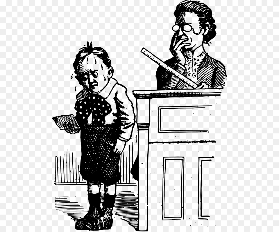 Angry Teacher And Boy Angry Teacher Clipart Black And White, Gray Png