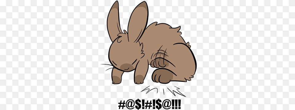 Angry Thumper Domestic Rabbit, Animal, Mammal Free Transparent Png