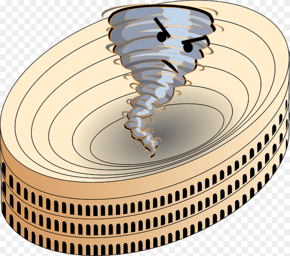 Angry Tornado Arena Clipart, City, Coil, Spiral, Outdoors Png Image