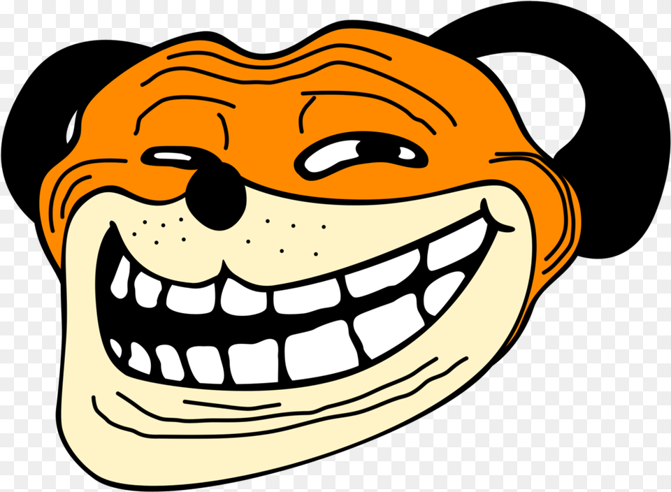 Angry Troll Face Clipart Freeuse Stock Duck Hunt Dog Troll, Body Part, Mouth, Person, Teeth Free Png Download
