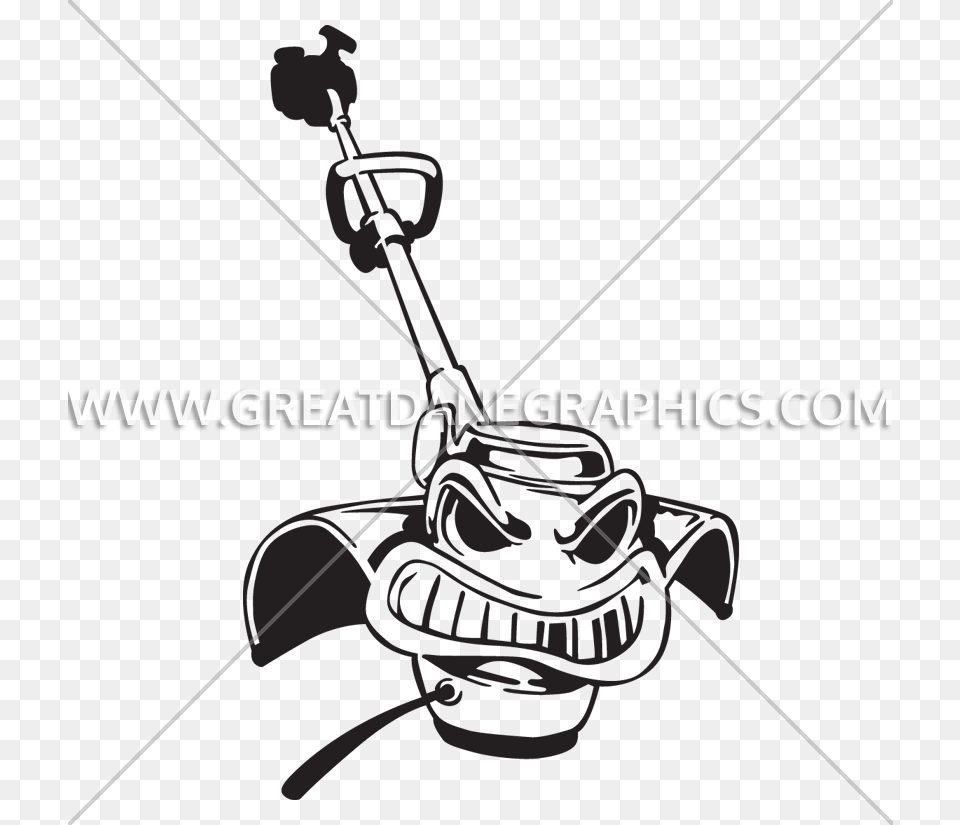 Angry Weed Eater Production Angry Lawn Mower Cartoon, Grass, Plant, Device, Lawn Mower Png Image