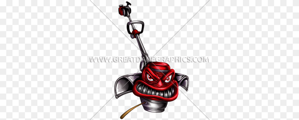 Angry Weed Eater Production Ready Artwork For T Shirt Printing, Grass, Lawn, Plant, Device Free Png Download