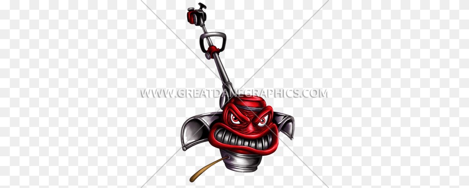 Angry Weed Eater Production Ready Artwork For T Shirt Printing, Grass, Lawn, Plant, Device Free Png