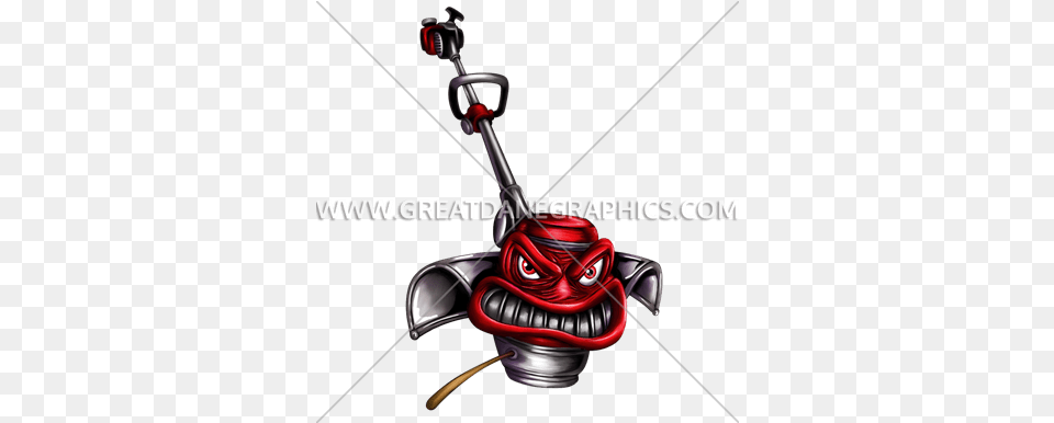 Angry Weed Eater Production Ready Artwork For T Shirt Printing Clip Art Weed Wipper, Grass, Plant, Lawn, Device Free Png Download