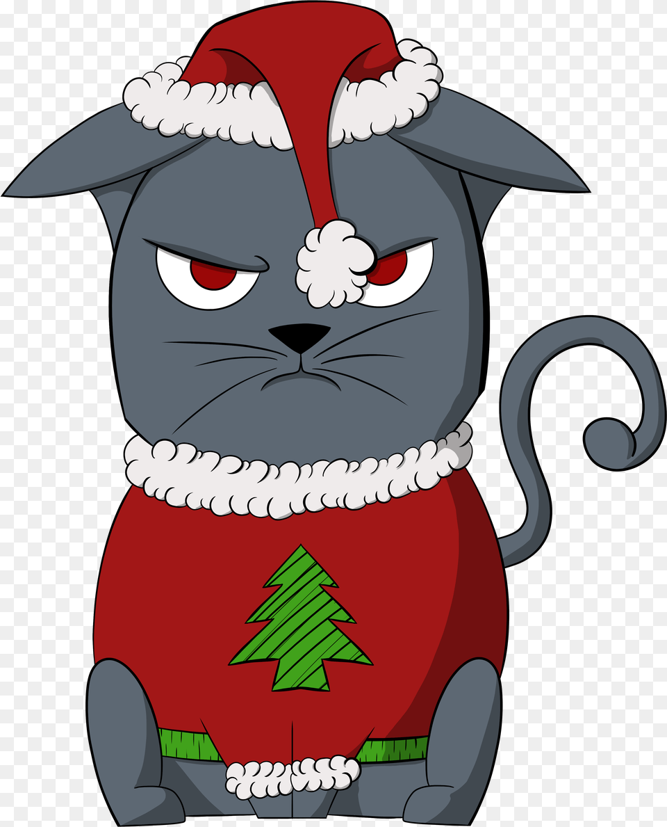 Angry Xmas Cat U2013 Jonathan Dain Cartoon, Baby, Person Free Transparent Png