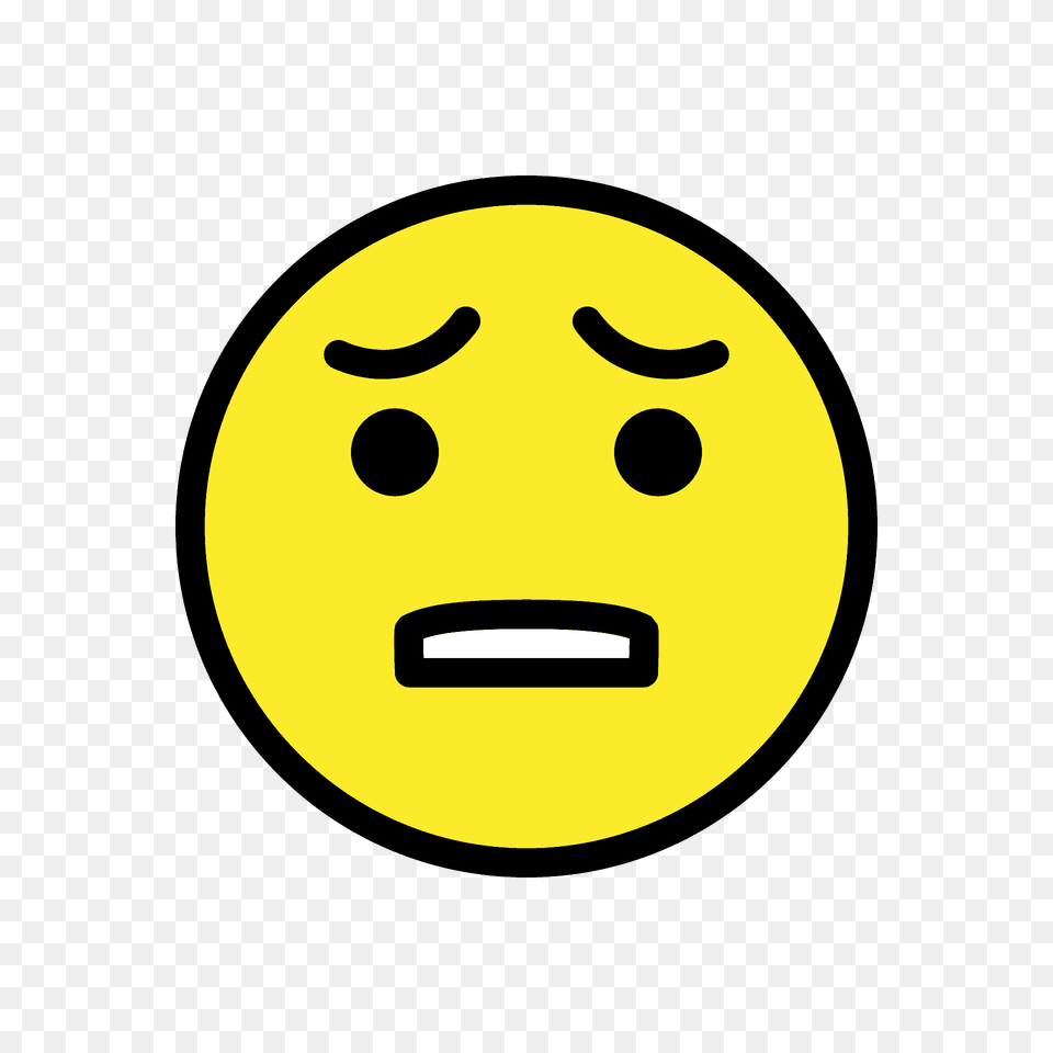 Anguished Face Emoji Clipart, Head, Person, Symbol Free Transparent Png