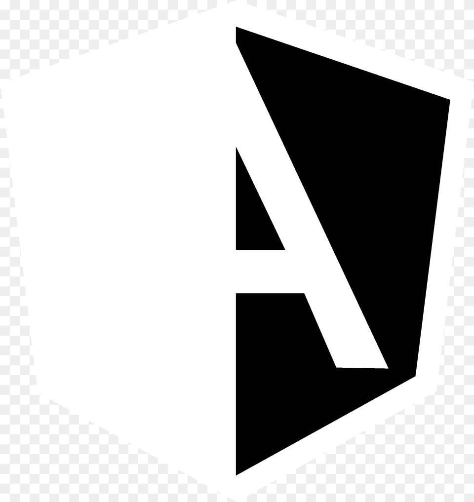 Angular Icon Logo Svg Angular Icon Black And White, Blackboard Free Transparent Png