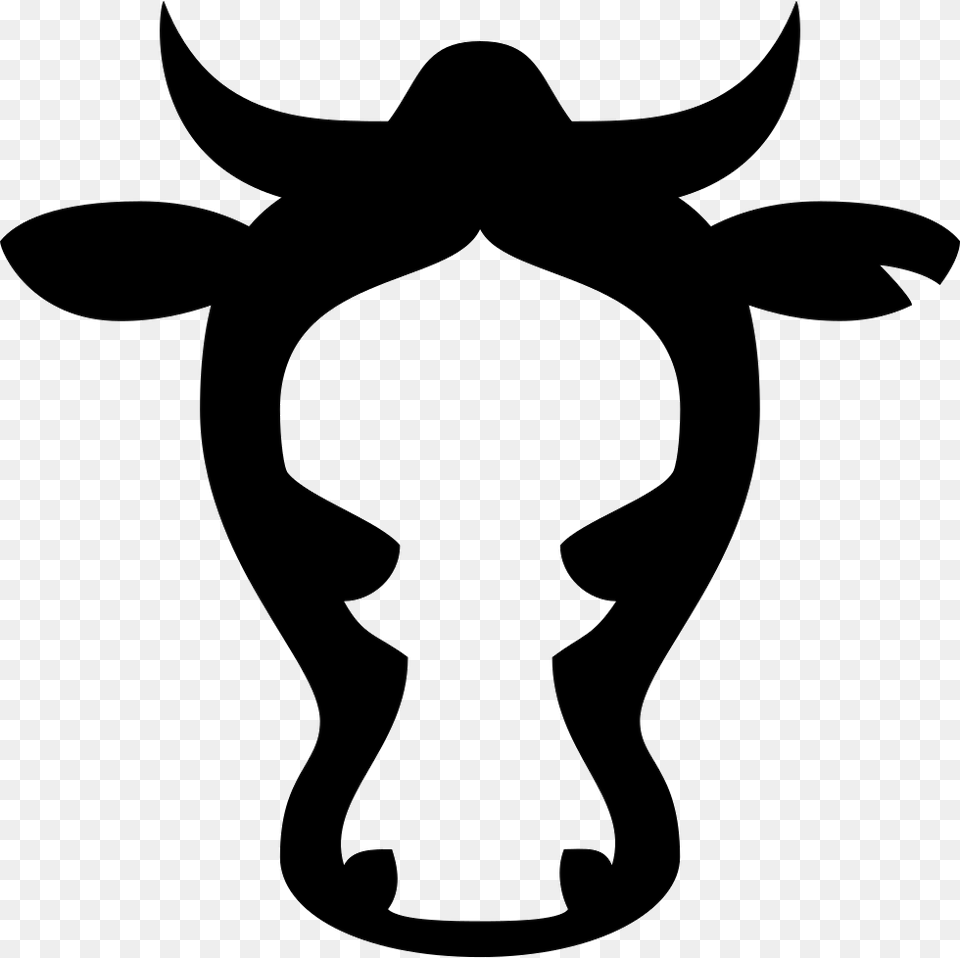 Angus Cattle Computer Icons Dairy Cattle Beef Cattle Cow Symbol, Stencil, Animal, Livestock, Mammal Free Png