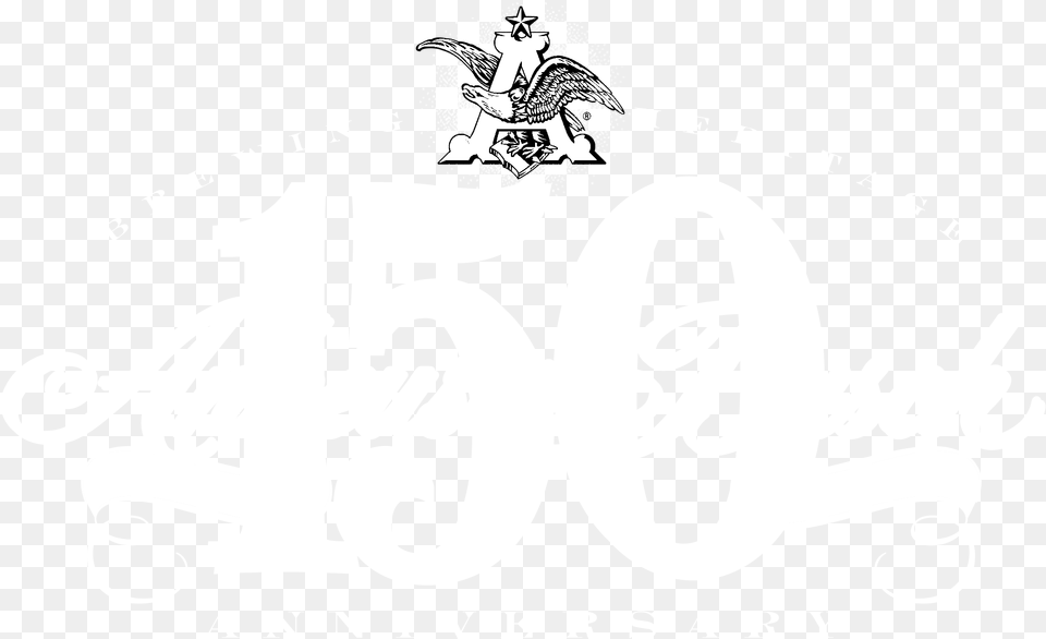 Anheuser Busch Logo Black And White Illustration, Text, Face, Head, Person Free Png Download