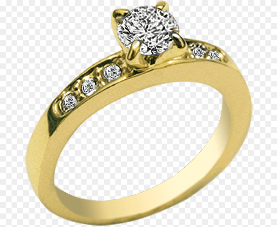 Anillo De Compromiso Ljsc59 Ring, Accessories, Gold, Jewelry, Diamond Free Png Download