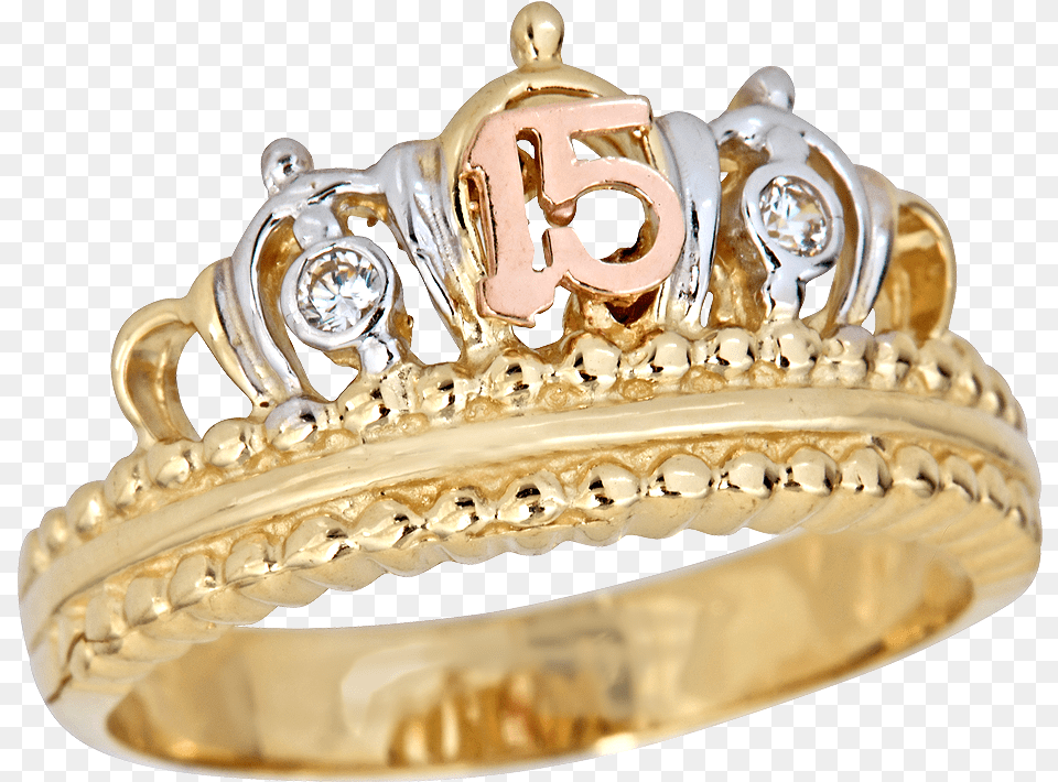 Anillos De 15 Corona Transparent Rings For 15 Birthday, Accessories, Gold, Jewelry, Ring Free Png Download