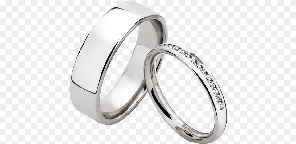 Anillos De Boda De Plata His And Hers Simple Wedding Bands, Accessories, Jewelry, Platinum, Ring Free Png