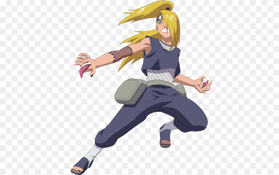 Anim Imgenes Akatsuki Karasu 34 Renders De Deidara Cartoon, Book, Comics, Publication, Person Free Png Download