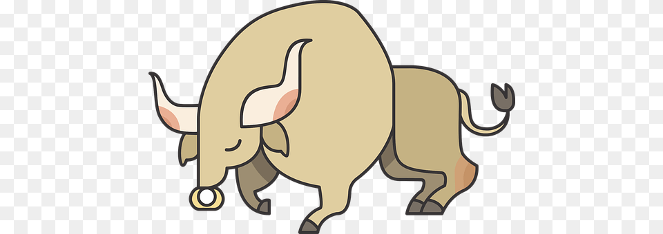 Animal Mammal, Bull, Wildlife, Lawn Png Image