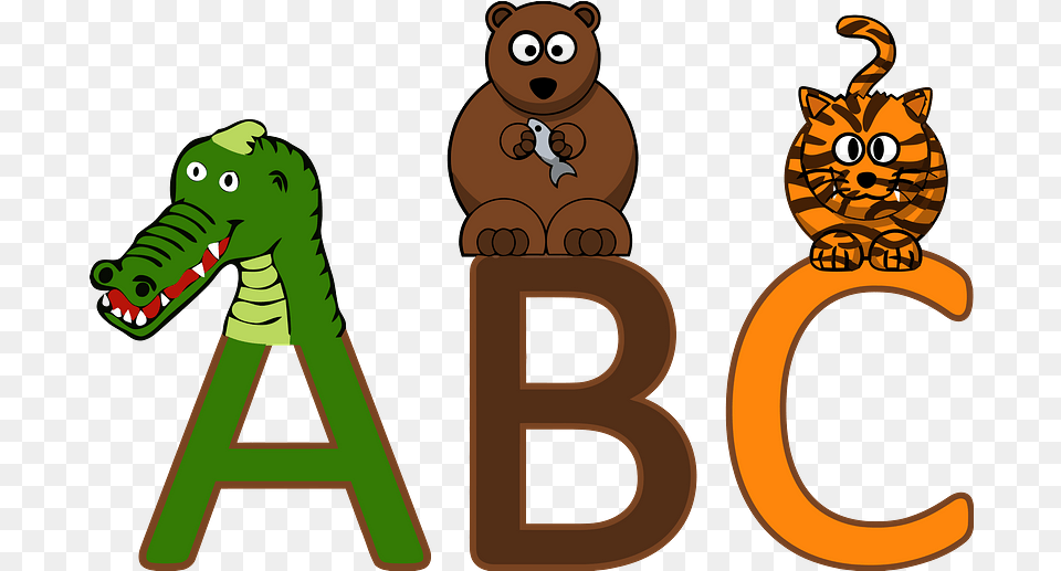 Animal Alphabet Clipart Download Transparent Transparent Alphabet Clip Art, Bear, Mammal, Wildlife Free Png