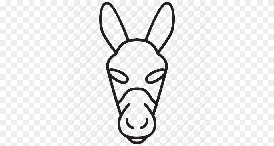 Animal Ass Donkey Face Goat Head Stupid Icon, Mammal, Canine Free Png