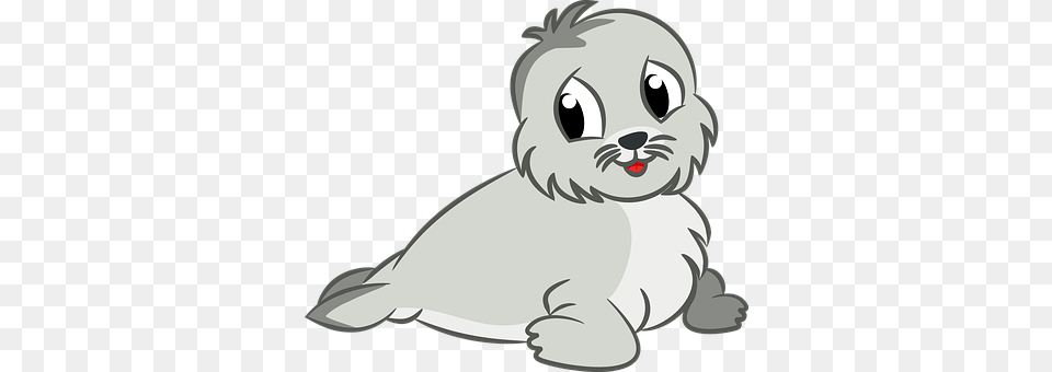 Animal Baby Cartoon Cute Sea Seal Animal B Cute Seal Clip Art, Canine, Dog, Mammal, Pet Png Image