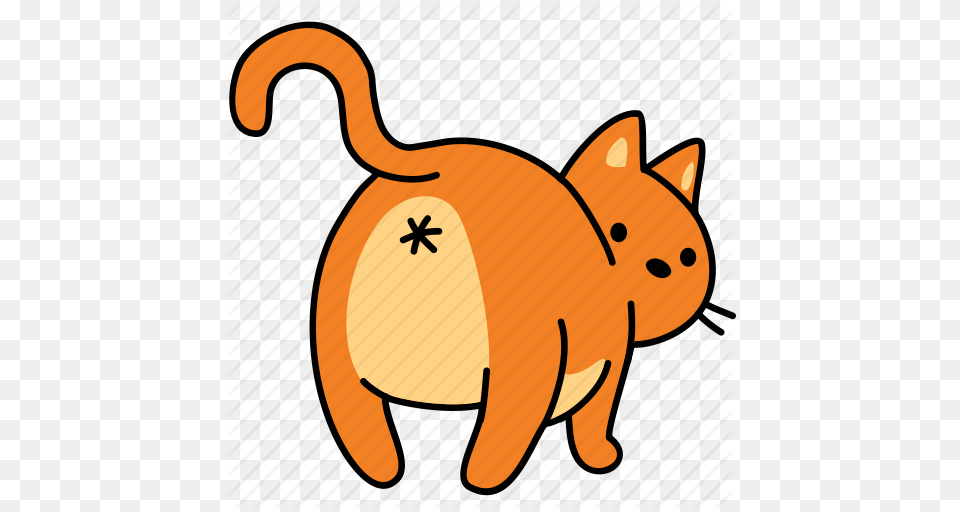 Animal Back Butt Cat Feline Hole Pet Icon, Mammal, Rabbit, Baby, Person Free Png Download