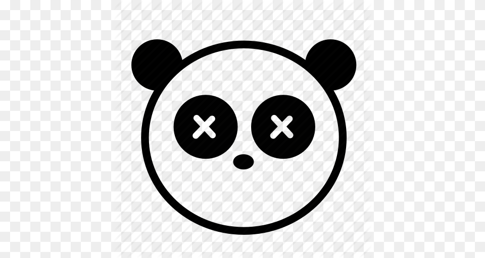 Animal Black And White Cute Emoji Panda Icon Free Transparent Png