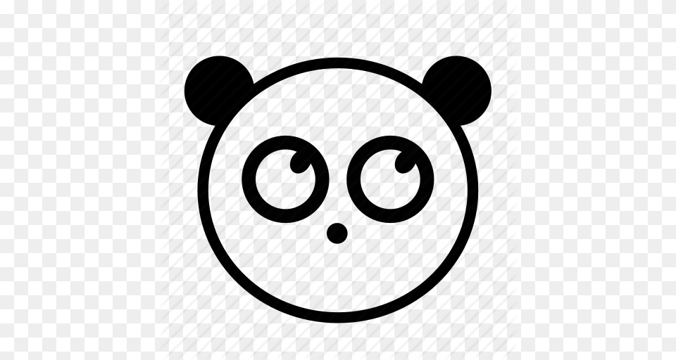 Animal Black And White Cute Emoji Panda Icon, Accessories, Glasses Png