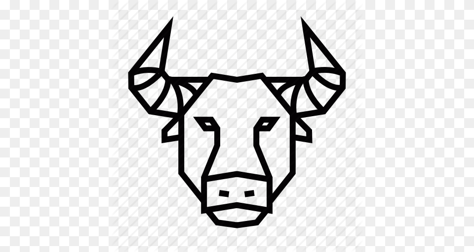 Animal Buffalo Bull Head Icon, Mammal, Wildlife Png Image