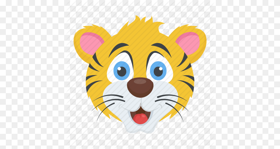 Animal Cartoon Character Lion Face Tiger Wildlife Icon, Bear, Mammal Png
