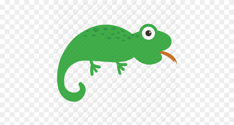 Animal Chameleon Gecko Lizard Reptile Icon, Green Lizard, Bird Free Png Download