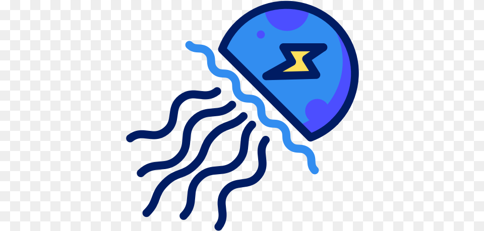 Animal Character Inkcontober Jellyfish Posion Icon Ubur Ubur Vektor, Invertebrate, Sea Life Free Png Download
