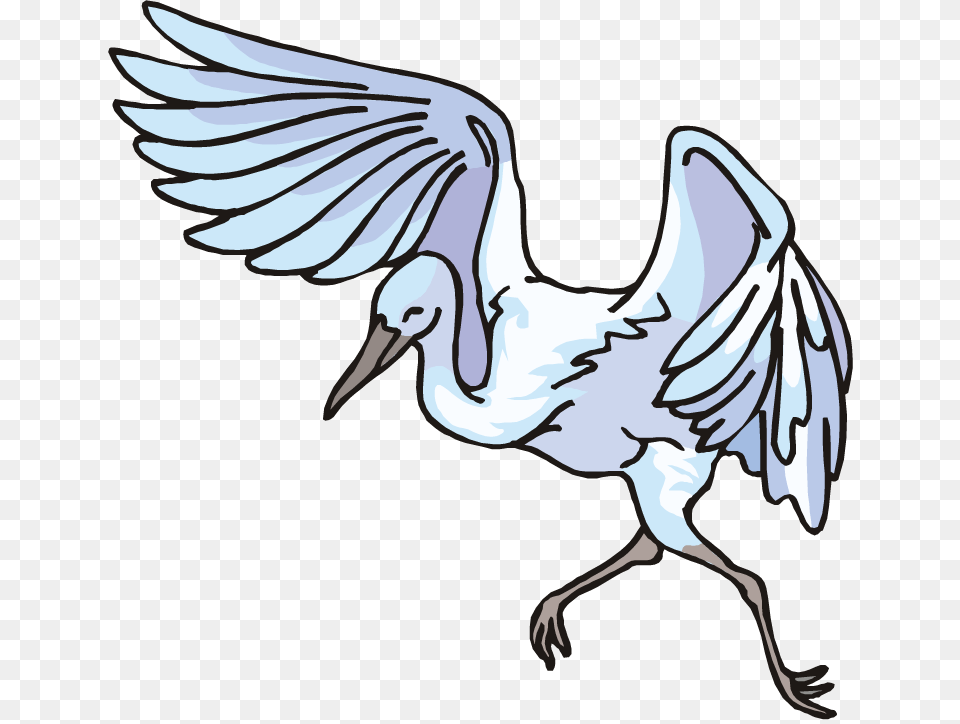 Animal Clipart Crane Heron Flying Line Art, Bird, Crane Bird, Waterfowl, Adult Free Png