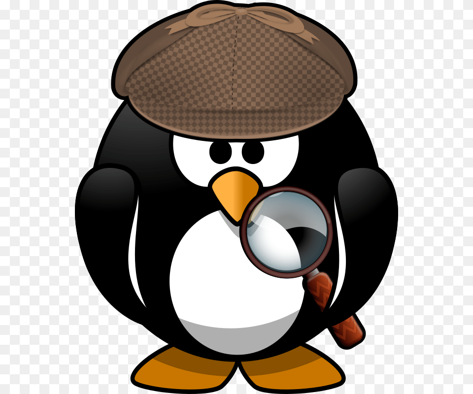 Animal Clipart Detective Cartoon Penguin, Bird Free Png