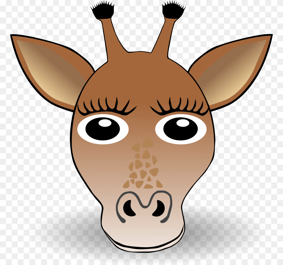 Animal Clipart Face Giraffe Ears Clip Art, Mammal, Fish, Sea Life, Shark Free Png Download