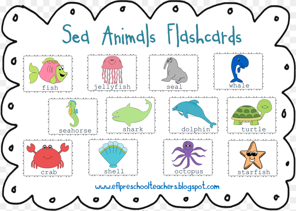 Animal Clipart Name Art And Sea The Collection Sea Animals With Name, Baby, Person, Text, Head Free Png Download