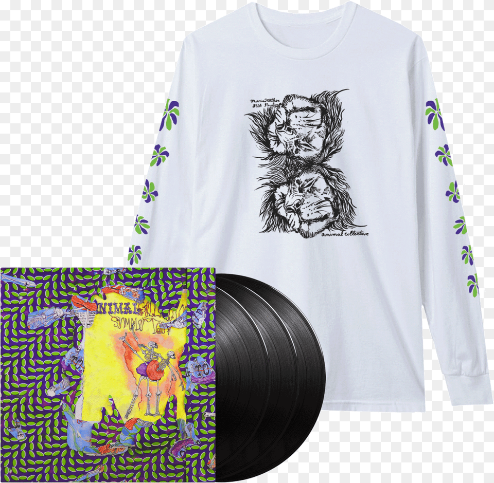 Animal Collective Ballet Slippers, Clothing, Long Sleeve, Sleeve, T-shirt Free Png