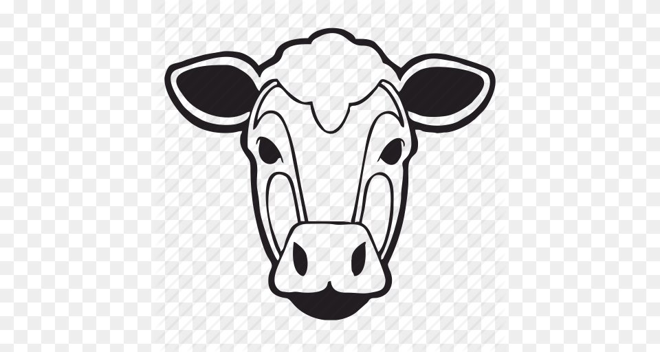 Animal Cow Face Skn, Cattle, Livestock, Mammal, Calf Png Image