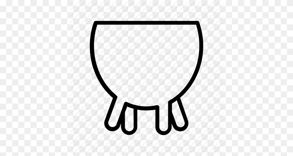 Animal Cow Farm Grange Milking Udder Yummy Icon, Glass, Drum, Musical Instrument, Percussion Png Image