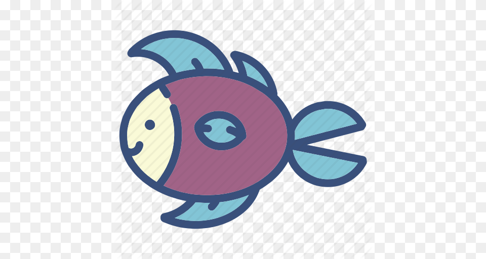 Animal Creature Emoji Fish Fishes Ocean Sea Icon, Sea Life Free Png