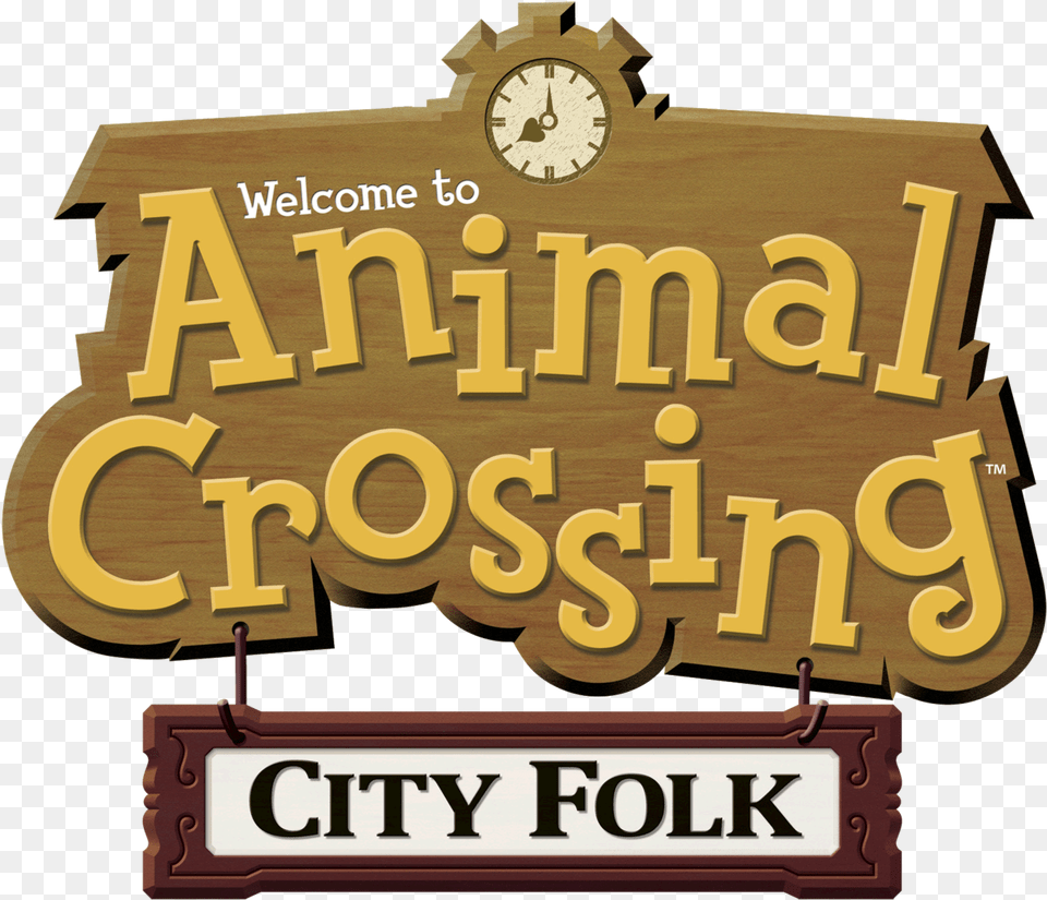 Animal Crossing City Folk Nookipedia The Animal Crossing Animal Crossing City Folk Logo, Architecture, Building, Hotel, Advertisement Png Image