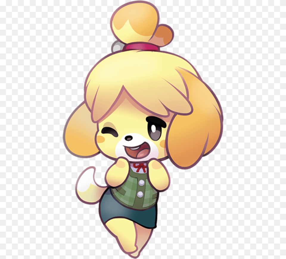 Animal Crossing Isabelle Fan Art Animal Crossing Isabelle Fanart, Cartoon, Baby, Person, Face Png