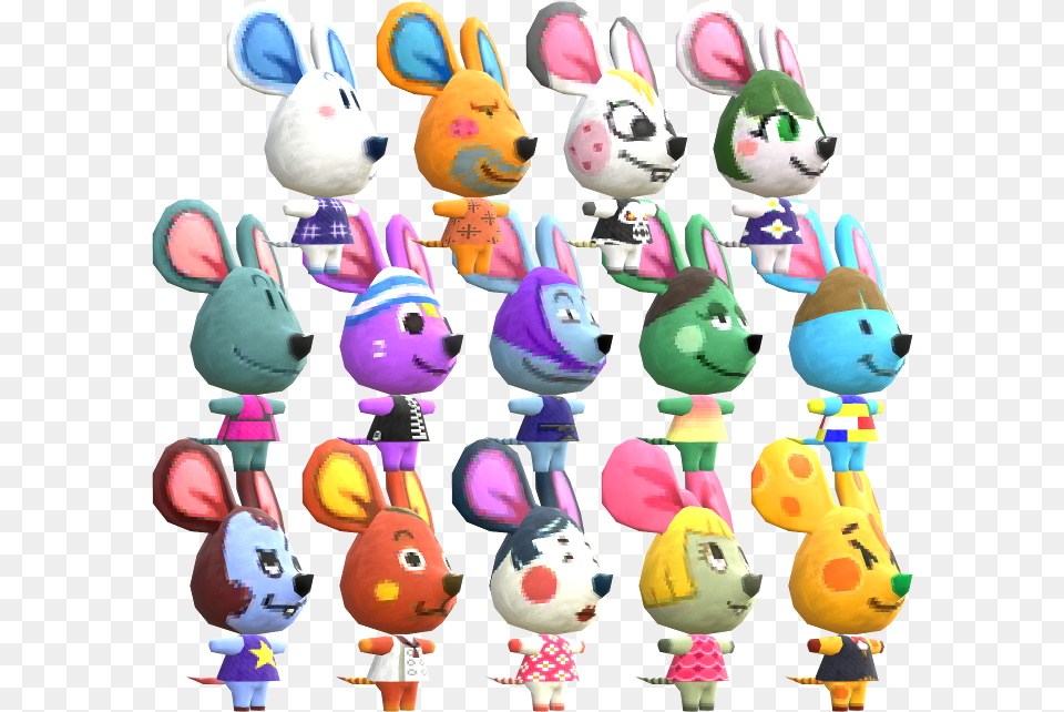 Animal Crossing New Leaf Mice The Models Resource Animal Crossing Mice Ranking, Plush, Toy, Baby, Person Png
