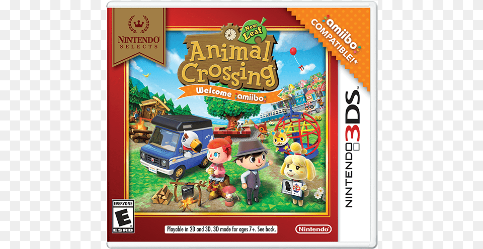 Animal Crossing New Leaf Welcome Amiibo Box, Advertisement, Poster, Baby, Person Free Png